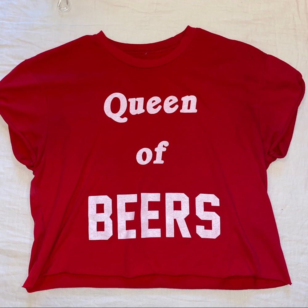 Queen of Beers Cropped Tee